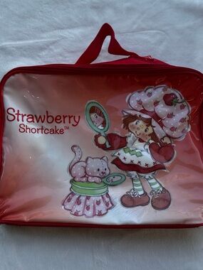 Strawberry Shortcake Red Vinyl Tote Bag